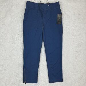 Tinsel Womens Pants Liam Capri Blue Ankle Zipper Mid Rise 28 New‎